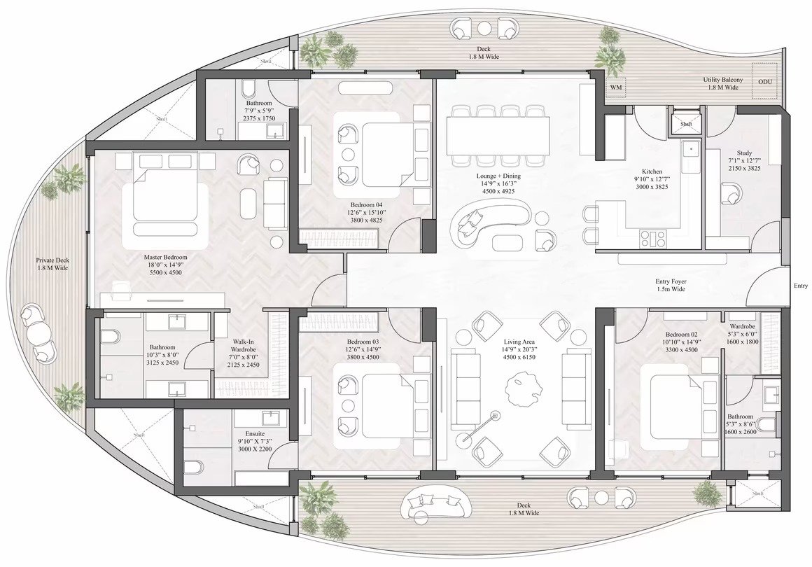 trilive iconic floor plan